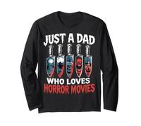 Solo Un papà Che AMA i Film Horror Maglia a Manica
