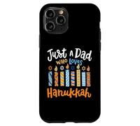 Solo un papà che ama il festival ebraico di Chanukah di Hanukkah Custodia per iPhone 11 Pro