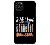 Solo un papà che ama il festival ebraico di Chanukah di Hanukkah Custodia per iPhone 11 Pro Max
