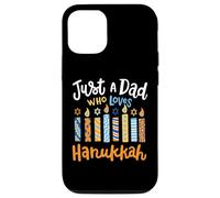 Solo un papà che ama il festival ebraico di Chanukah di Hanukkah Custodia per iPhone 12/12 Pro
