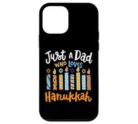 Solo un papà che ama il festival ebraico di Chanukah di Hanukkah Custodia per iPhone 12 mini