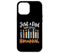 Solo un papà che ama il festival ebraico di Chanukah di Hanukkah Custodia per iPhone 12 Pro Max