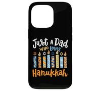 Solo un papà che ama il festival ebraico di Chanukah di Hanukkah Custodia per iPhone 13 Pro
