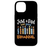 Solo un papà che ama il festival ebraico di Chanukah di Hanukkah Custodia per iPhone 14