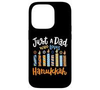 Solo un papà che ama il festival ebraico di Chanukah di Hanukkah Custodia per iPhone 14 Pro