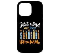 Solo un papà che ama il festival ebraico di Chanukah di Hanukkah Custodia per iPhone 14 Pro Max