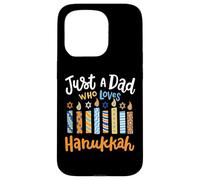 Solo un papà che ama il festival ebraico di Chanukah di Hanukkah Custodia per iPhone 15 Pro
