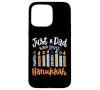 Solo un papà che ama il festival ebraico di Chanukah di Hanukkah Custodia per iPhone 15 Pro Max