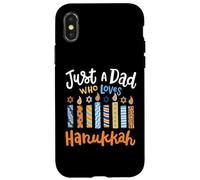 Solo un papà che ama il festival ebraico di Chanukah di Hanukkah Custodia per iPhone X/XS