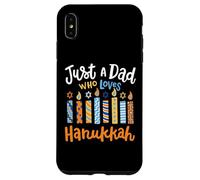 Solo un papà che ama il festival ebraico di Chanukah di Hanukkah Custodia per iPhone XS Max