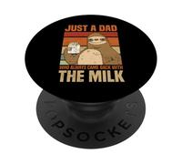 Solo un papà che è sempre tornato con gli uomini del bradipo di latte PopSockets PopGrip Adesivo
