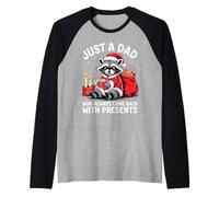 Solo un papà che è sempre tornato con i regali di Natale Maglia con Maniche Raglan