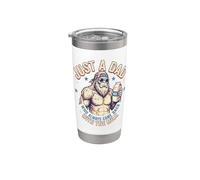 Solo un papà che è sempre tornato con il latte Sasquatch Papa Bicchiere termico in acciaio inox doppia parete