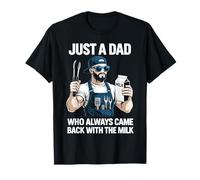 Solo Un papà Che è Sempre tornato con Il Milk Grill Dad BBQ Maglietta