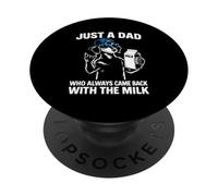 Solo un papà che è sempre tornato con il papà bassotto latte PopSockets PopGrip Adesivo