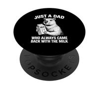 Solo un papà che è sempre tornato con il papà Capybara Milk PopSockets PopGrip Adesivo