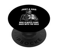 Solo un papà che è sempre tornato con il papà ciclista del latte PopSockets PopGrip Adesivo