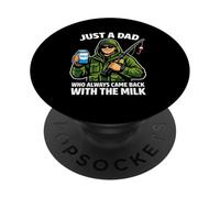 Solo un papà che è sempre tornato con il papà del pescatore di latte PopSockets PopGrip Adesivo
