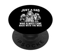 Solo un papà che è sempre tornato con il papà del pescatore di latte PopSockets PopGrip Adesivo