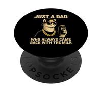 Solo un papà che è sempre tornato con il papà lama del latte PopSockets PopGrip Adesivo
