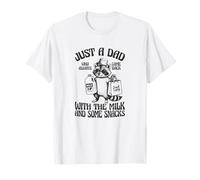 Solo Un papà Che è Sempre tornato con Latte e Snack Maglietta