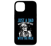 Solo un papà che è sempre tornato con lo scheletro divertente del latte Custodia per iPhone 13
