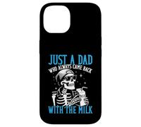 Solo un papà che è sempre tornato con lo scheletro divertente del latte Custodia per iPhone 14