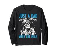 Solo un papà che è sempre tornato con lo scheletro divertente del latte Maglia a Manica