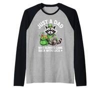 Solo un papà che è tornato con fortuna di San Patrizio Maglia con Maniche Raglan