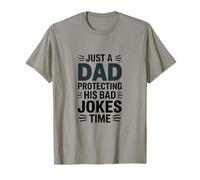 Solo Un papà Che Protegge Le Sue Cattive battute Tempo Umorismo Maglietta
