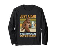 Solo Un papà Che tornava Sempre con Il Latte Maglia a Manica