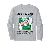 Solo Un papà Che tornava Sempre con Il Latte Maglia a Manica