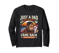 Solo Un papà Che tornava Sempre con Il Latte Maglia a Manica