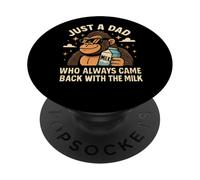 Solo un papà che tornava sempre con il latte PopSockets PopGrip Adesivo