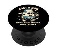 Solo un papà che tornava sempre con il latte PopSockets PopGrip Adesivo