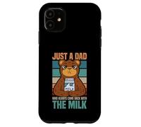 Solo un papà che tornava sempre con The Milk Funny Bear Custodia per iPhone 11