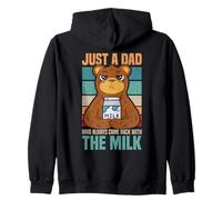Solo un papà che tornava sempre con The Milk Funny Bear Felpa con Cappuccio