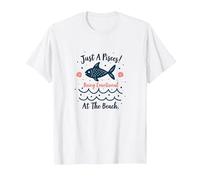 Solo Un Pesci Essere Emozionali alla Spiaggia Zodiaco Maglietta, Uomo, Bianco, S
