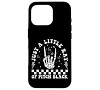 Solo un piccolo raggio di pece Black Goth Halloween Gothic Witch Custodia per iPhone 16 Pro