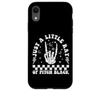 Solo un piccolo raggio di pece Black Goth Halloween Gothic Witch Custodia per iPhone XR