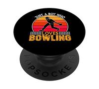 Solo un ragazzo ama il bowling PopSockets PopGrip Adesivo