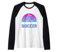 Solo Un Ragazzo Che AMA Davvero Il Calcio Maglia con Maniche Raglan