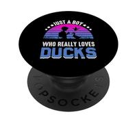 Solo un ragazzo che ama davvero le anatre PopSockets PopGrip Adesivo