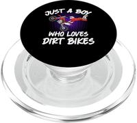 Solo un ragazzo che ama Dirt Bikes Motocross Dirt Biking PopSockets PopGrip per MagSafe