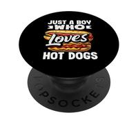 Solo un ragazzo che ama gli amanti degli hot dog hot dog PopSockets PopGrip Adesivo