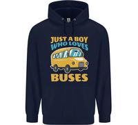 Solo Un Ragazzo Che Ama Gli Autobus Felpa Uomo