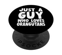 Solo un ragazzo che ama gli oranghi PopSockets PopGrip Adesivo