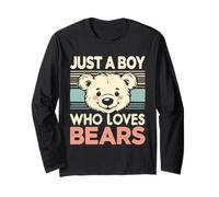 Solo Un Ragazzo Che AMA Gli orsi Maglia a Manica