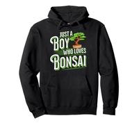 Solo un ragazzo che ama i bonsai Felpa con Cappuccio