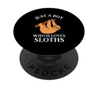 Solo un ragazzo che ama i bradipi PopSockets PopGrip Adesivo